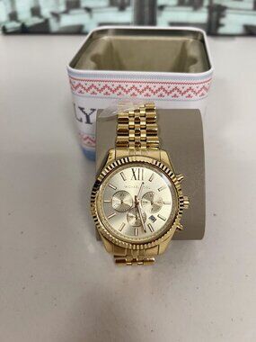 Michael Kors MK8281 Lexington Gold-Tone Watch